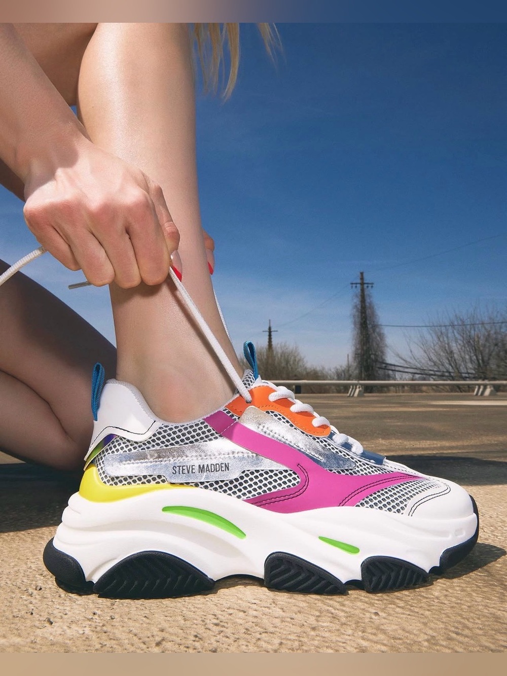 Steve Madden Possession Multicolor Chunky Sneakers
